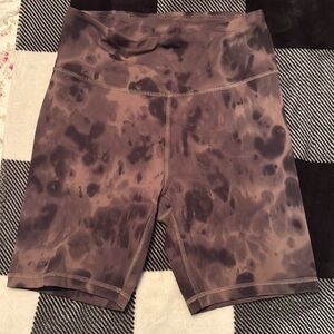 Target Women's Brown Tie-Dye Bike Shorts
